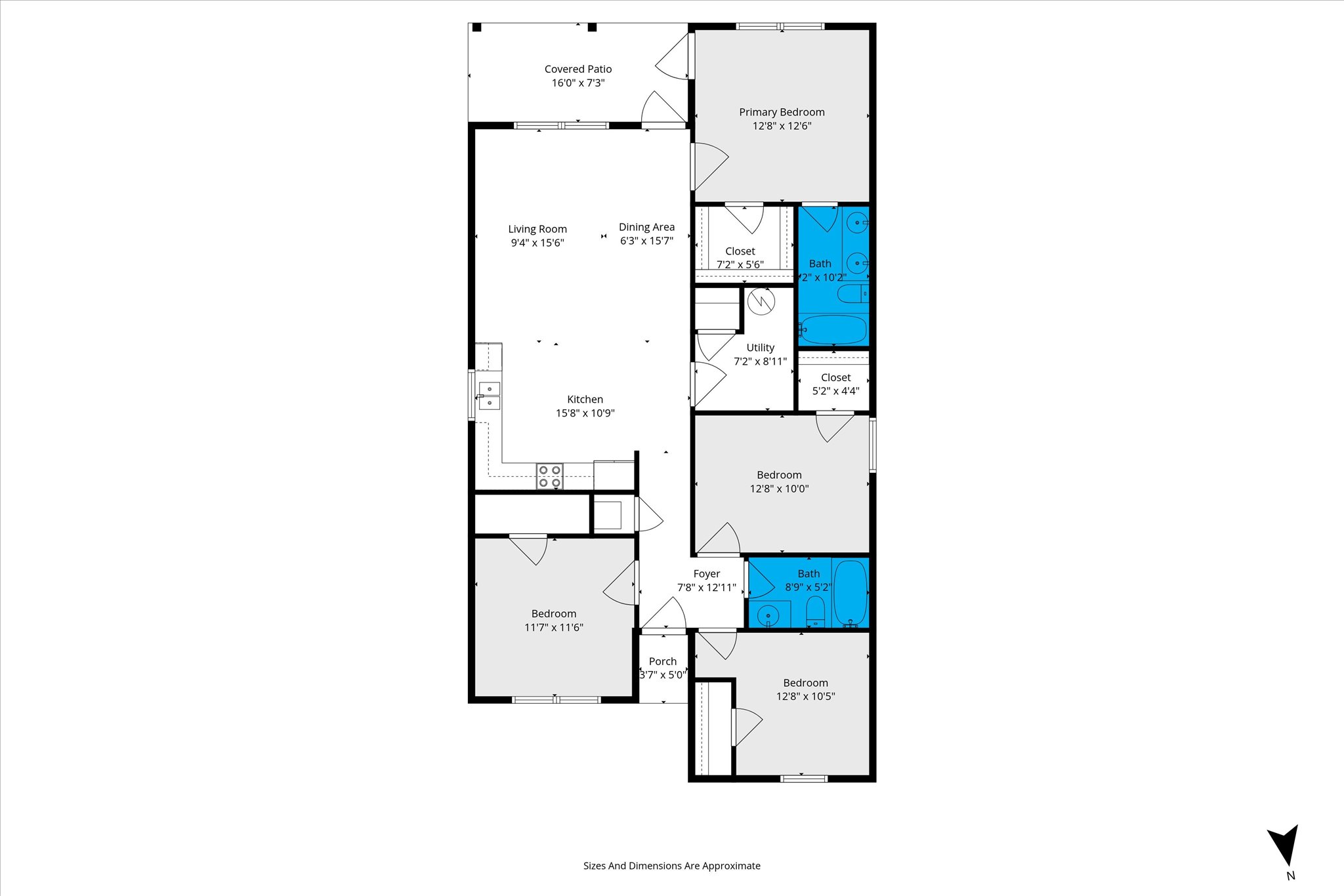 Floor Plan – Palmetto - 219 Townsend Ave, Bay Minette AL